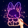 ไอคอนของโปรแกรม: Doodle Art - Glow Drawing…