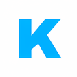 Programikonen: Blue Text - Keyboard  Con…