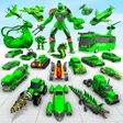 Programikonen: Flying Bus Robot Car Game…