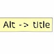 Programikonen: Alt to title