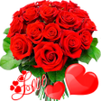 أيقونة البرنامج: Flowers Stickers for What…