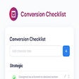 أيقونة البرنامج: Conversion Checklist