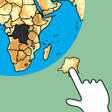 プログラムのアイコン：World Map Puzzle Quiz Fla…
