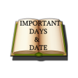 Programikonen: Important Days  Dates -GK