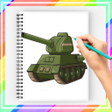 Icoon van programma: How to Draw WWIII Tank Ea…