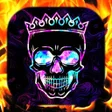 プログラムのアイコン：Scary Skull Wallpaper Liv…