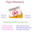 Psych Mnemonics - Memory Tools for Your Psych Test