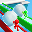 Ikona programu: Snowball Race 3D: Ice Bri…