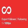 500Fo - Export followers for 500px