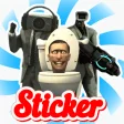Skibidi Toilet Monster sticker