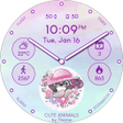 أيقونة البرنامج: Cute Animals Watch Face