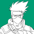Biểu tượng của chương trình: How to draw Kakashi