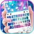 White 3D Galaxy Keyboard Theme