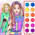 Icon of program: College Girl Coloring Dre…