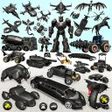 Ikona programu: Flying Limo Robot Car Gam…