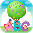 Kids learning alphabet numbers