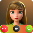 Ícone do programa: anna  elsa fake call vide…