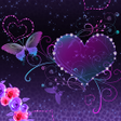 Programikonen: Butterfly Theme Violet He…