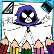 プログラムのアイコン：Teen Titans Coloring
