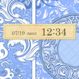 プログラムのアイコン：Blue Arabesque アラベスク柄壁紙きせ…