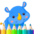 ไอคอนของโปรแกรม: Cute Animals Coloring Boo…