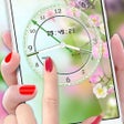 Иконка программы: Flower Clock Live Wallpap…