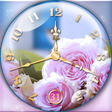 أيقونة البرنامج: Rose Clock Live Wallpaper