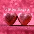 Lovely Wallpaper Glitter Hearts Theme