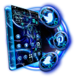 Programikonen: Dark Blue Fractal Launche…