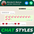 أيقونة البرنامج: Chat Style - Stylish Font…