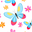 Programikonen: Cute Butterfly Background…