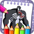 Superhero Venom coloring book