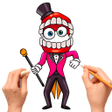 أيقونة البرنامج: How to draw amazing circu…