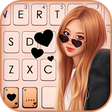 Rose Girl Keyboard Background icon