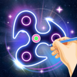Programikonen: Glow Finger Spinner Art A…