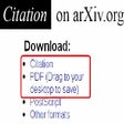 Icoon van programma: arXiv citation
