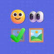 ไอคอนของโปรแกรม: Emoji Quiz - Guess the pi…