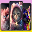 أيقونة البرنامج: Cute Cat Cartoon Wallpape…