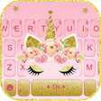 Programikonen: Gold Shinny Unicorn Keybo…