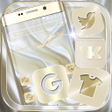プログラムのアイコン：Silk Milky White Theme
