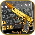 Golden Shooting Gun Keyboard Theme