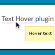 Ikon program: Text Hover