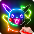 أيقونة البرنامج: Draw Glow Cartoon