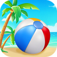 プログラムのアイコン：Volleyball Merge-Beach Cl…