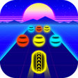 Programikonen: Neon Color Ball Road Run