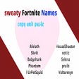 Icoon van programma: Sweaty Fortnite Names- Co…