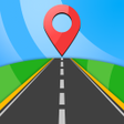 GPS Navigation: Road Map Route icon