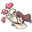 プログラムのアイコン：Puppy Dog Cute Stickers W…
