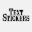 أيقونة البرنامج: Text Stickers - WASticker…