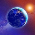 Icoon van programma: 3D Earth  moon sun and st…